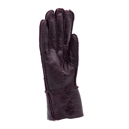 Gloves - Guanti Donna Viola in vero montone Shearling - Pelo Viola