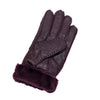 Gloves - Guanti Donna Viola in vero montone Shearling - Pelo Viola