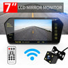 KIT Retromarcia Specchietto Monitor 7 bluetooth mp5 + Telecamera Posteriore