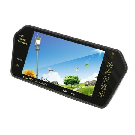 KIT Retromarcia Specchietto Monitor 7" bluetooth mp5 + Telecamera Posteriore