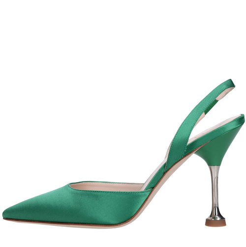 Lella Baldi Scarpe con Tacco Verde da donna