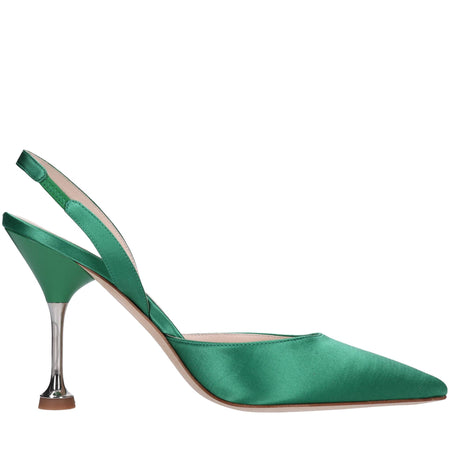 Lella Baldi Scarpe con Tacco Verde da donna