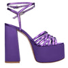 Lella Baldi Sandali Viola da donna