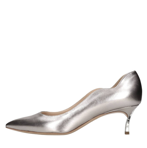 Casadei Scarpe con Tacco Argento da donna