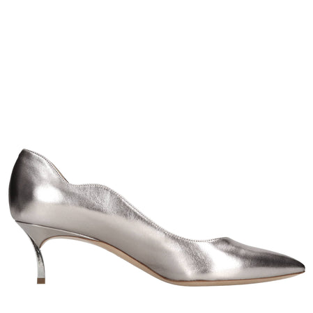 Casadei Scarpe con Tacco Argento da donna