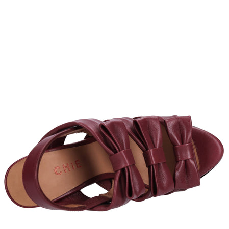 CHIE Sandali Bordeaux da donna