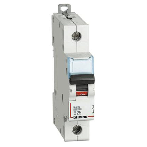 Interruttore magnetotermico 1P 1MOD. 25A Bticino