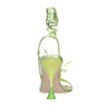 3JUIN Sandali Verde da donna