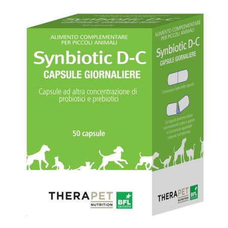 Synbiotic D-C 50 capsule equilibrio flora intestinale cani gatti