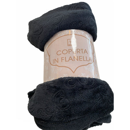 Coperta in flanella con decorati Pled morbido e caldo 130 x 160 cm