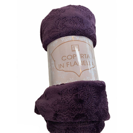 Coperta in flanella con decorati Pled morbido e caldo 130 x 160 cm