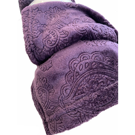 Coperta in flanella con decorati Pled morbido e caldo 130 x 160 cm