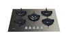 Indesit ING 72T/TD Piano cottura a gas cm. 73 - vetro tortora