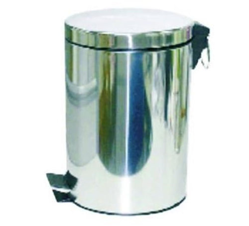 PATTUMIERA + PEDALE IN ACCIAIO lt.3 CESTELLO REMOVIBILE cm.16,8x25,7h FER 323512