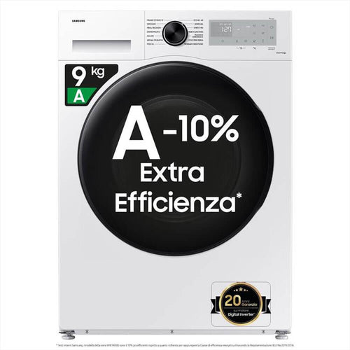 Samsung WW90CGC04DAHET Crystal Clean Lavatrice cm. 60 - capacità 9 kg - bianco