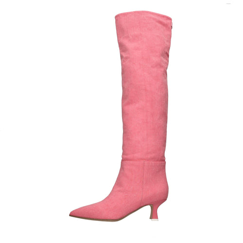 3JUIN Stivali Rosa da donna