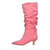 3JUIN Stivali Rosa da donna