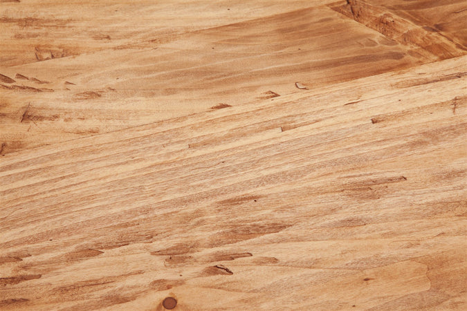 Biscottini Tavolino da fumo Country in legno massello di tiglio finitura naturale L70xPR70xH45 cm. Made in Italy