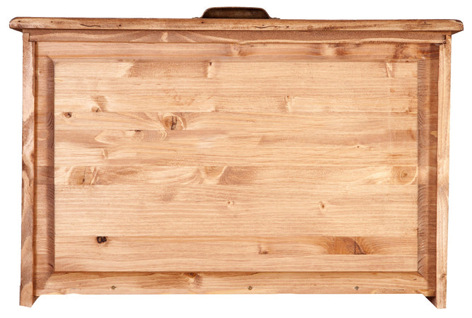 Biscottini Cassettiera Country in legno massello di tiglio finitura naturale L170xPR40xH100 cm. Made in Italy