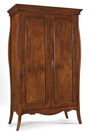 MOBILI 2G -  ARMADIO IN LEGNO SAGOMATO 2 PORTE GREZZO  L.127 P.64 H.212 (487)