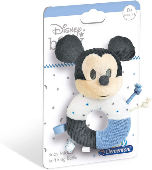 Bay Clementoni- Baby Mickey Morbido Anello Sonaglino 17339