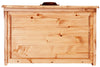 Biscottini Cassettiera Country in legno massello di tiglio finitura naturale L116xPR41xH100 cm. Made in Italy