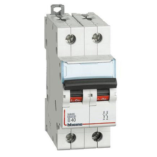Interruttore magnetotermico 2P 2 moduli 40A curva B Bticino