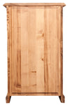 Biscottini Cassettiera Country in legno massello di tiglio finitura naturale L63xPR41xH100 cm. Made in Italy