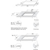 Indesit ING 61T/TD Piano cottura a gas cm. 59 - vetro tortora