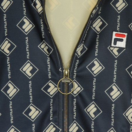 FILA Giacca Tuta Donna Hamo All Over Print Jacket Black Iris/cinnamon Stick da donna