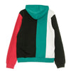FILA Felpa Leggera Cappuccio Uomo Bairn Blocked Hoody Black/teal Green/bright White/cerise da uomo