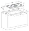 Piano cottura a gas da incasso Hotpoint Ariston PHN 960MST (AN) R/HA