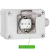 Presa Shucko Elettrica Cassetta Parete Muro Esterno Giardino Impermeabile IP65