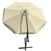 Ombrellone da Giardino Palo laterale 3Mt Beige Palo Alluminio e Manovella