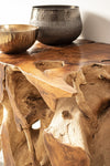 Consolle Lisandra struttura in radici di teak originali per decorazioni ambienti