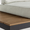 Salottino angolare da giardino Kubik in alluminio antiruggine e polywood per giardino e veranda