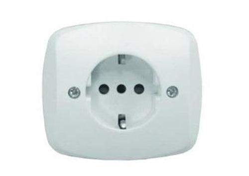 Presa schuko 2poli+terra abs per scatola tonda FERR 153799
