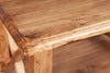 Biscottini Comodino Country in legno massello di tiglio finitura naturale L56xPR36xH66 cm. Made in Italy