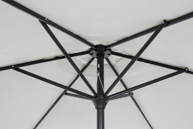 Ombrellone palo centrale "Kalife" in alluminio verniciato a polvere per giardino e balcone Ø 270 cm