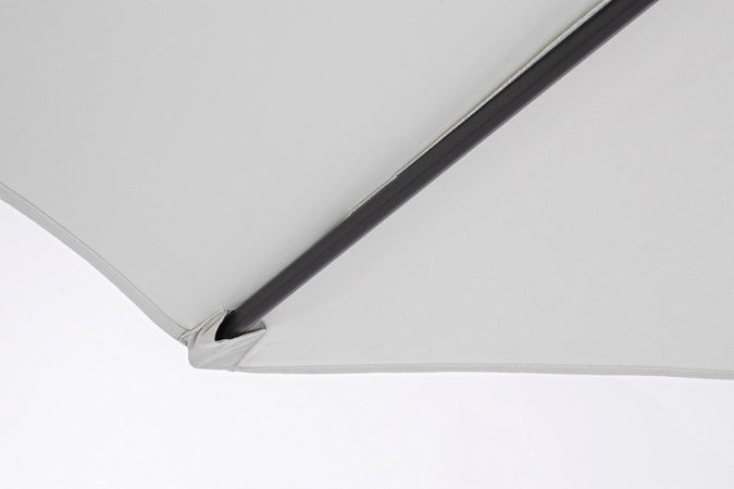 Ombrellone palo centrale "Kalife" in alluminio verniciato a polvere per giardino e balcone Ø 270 cm