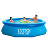 Piscina rotonda fuori-terra gonfiabile easy set Intex per giardino e veranda