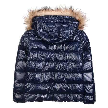 Refrigue 2841O0022 Giubbotto Cappuccio con Pelliccia Bambina Blu