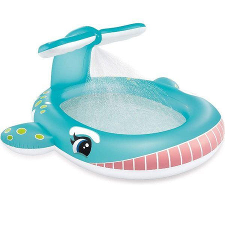 Piscina gonfiabile " Balena" con spruzzo  201 X 196 cm per balcone e giardino