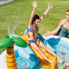 Piscina gonfiabile con scivolo e canna da pesca 218 X 99 cm per balcone e giardino