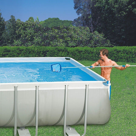Kit di pulizia per piscina da 488 cm con spazzola aspira-fango e retino