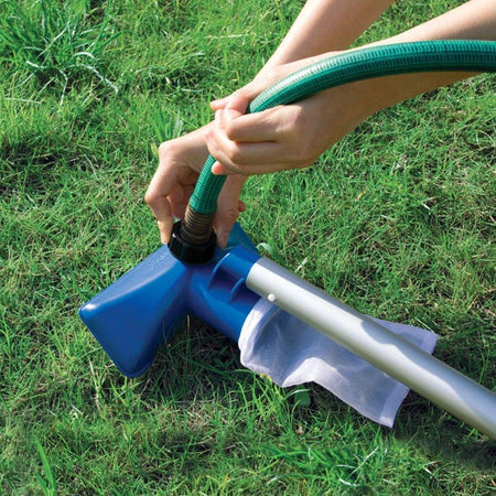Kit di pulizia per piscina da 488 cm con spazzola aspira-fango e retino