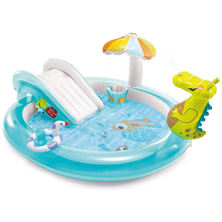Piscina gonfiabile "Alligatore" con spruzzo per bambini 201 x 170 cm