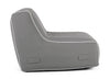 Sedia pouf Rihanna con tessuto in spun poliestere con cerniera a scomparsa