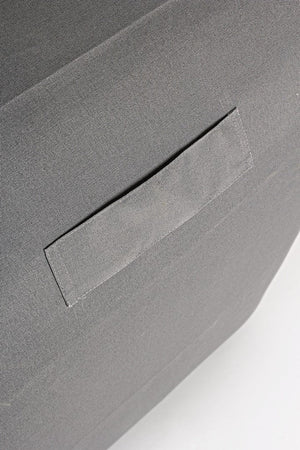 Sedia pouf "Rihanna" con tessuto in spun poliestere con cerniera a scomparsa