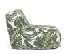 Sedia pouf con tessuto in spun poliestere con cerniera a scomparsa